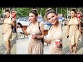 God bless you ऐसे ही मास्क पहन्ना ❤️👍 Rakhi Sawant spotted outside Coffee Shop in Andheri 📸