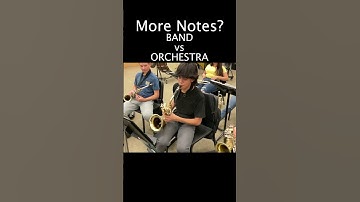 Thumbnail of Who plays more notes - BAND or ORCHESTRA? Violin and bass VS the band!