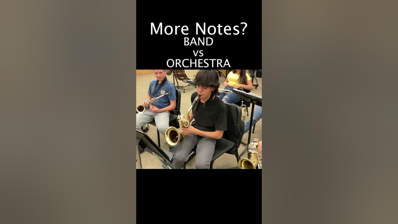 Who plays more notes - BAND or ORCHESTRA? Violin and bass VS the band!