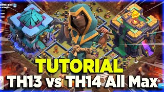 TH13 THE BEST STRATEGY🤯 TUTORIAL TH13 VS TH14 ALL MAX DI CWL❗