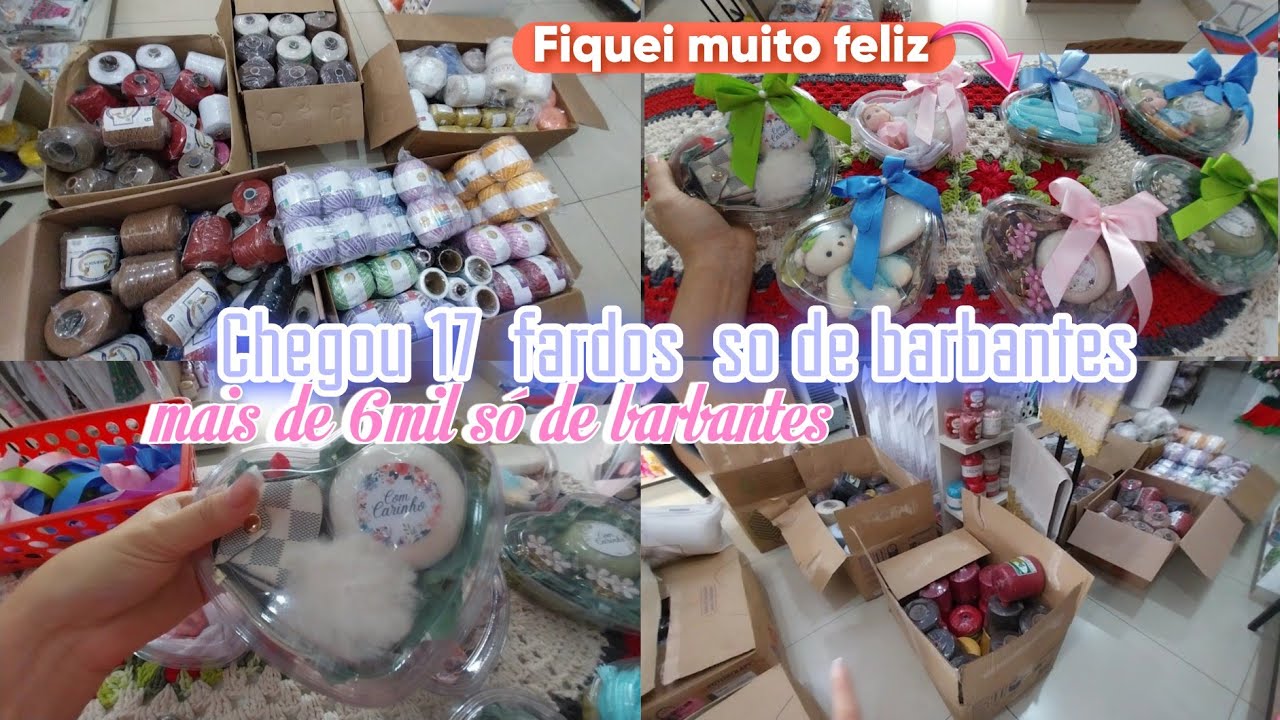 PRIMEIRA ENCOMENDA DE LEMBRACINHAS🥺CHEGOU TUDO DE UMA VEZ🧶