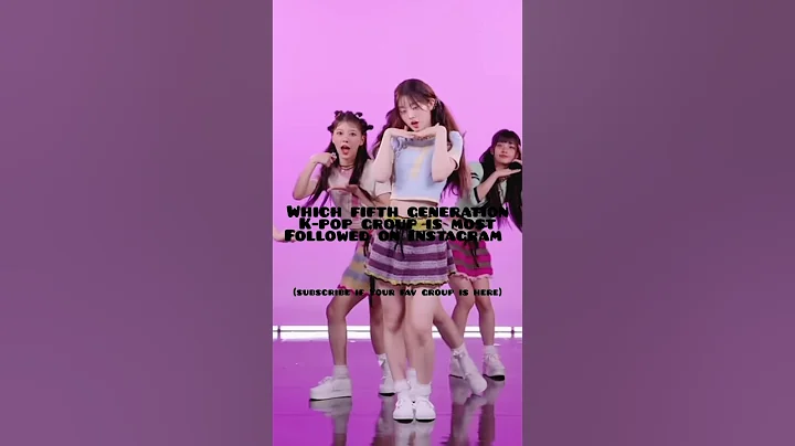 most followed 5th gen k-pop group on Instagram 😊🥰#shorts #kpop