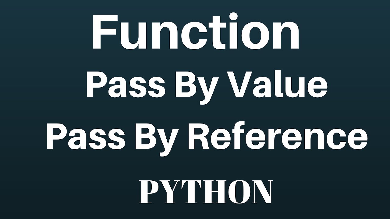 python assignment reference or value