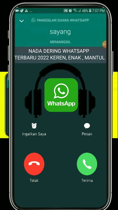 Sumpah !! Nada Dering Nya Keren banget❗Notifikasi Whatsapp Terbaru 2022❗Banyak Yang Belum Tau#shorts