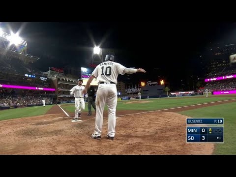 MIN@SD: Hedges belts a two-run homer to...