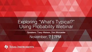 Webinar: Exploring “What’s Typical” Using Probability