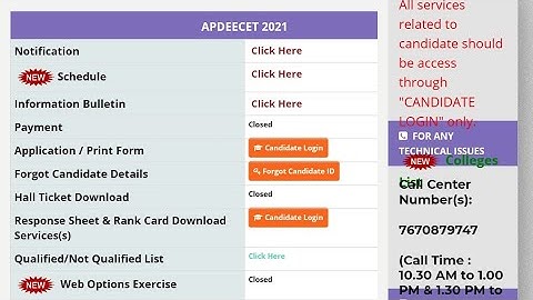 AP DEECET 2021 2 Phase Counselling Information