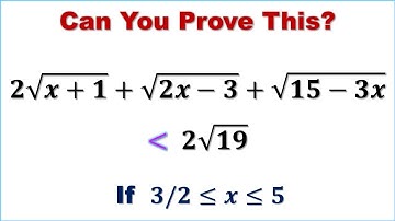 Math Olympiad Question | Inequality | Cauchy–Schwarz Inequality | Algebra