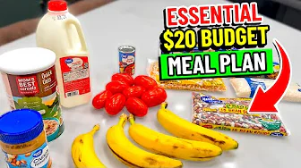 😱 $20 Buys a Week of Meals:  The Essential Budget Meal Plan