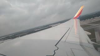 Southwest 737-700 takeoff from Orlando, FL to RDU with a bit of buzzsaw engine sounds