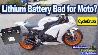Lithium Battery Bad for Motorcycle? Pros Cons | MotoVlog