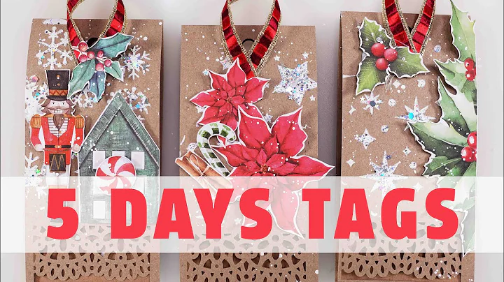 DAY 4 of 5 Days of Christmas Tags Stenciling Editi...
