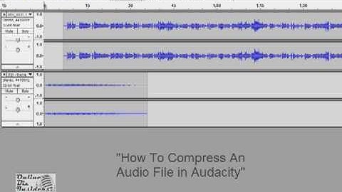 Online Biz Insiders video tutorial - How to compress an audio file in Audacity