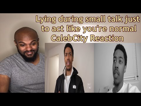 Just own up to it! | Lying during small talk just to act like you're normal | CalebCity REACTION