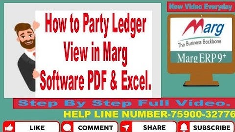 HOW TO  PARTY LEDGER VIEW IN MARG SOFTWARE STEP BY STEP FULLVIDEO | PARTY KA LEDGER TOTALKAYSE DEKHE