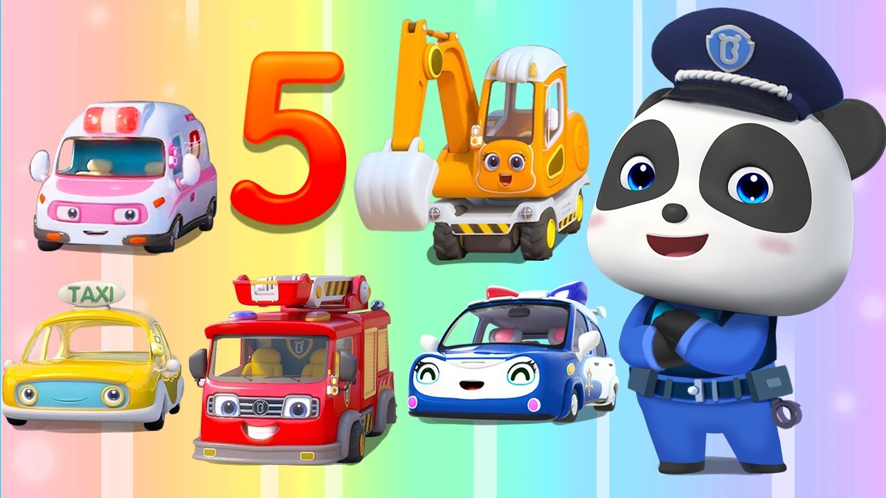 Lima Mobil Kecil Datang Menyelamatkan 🚗💨 | Lagu Polisi | Lagu Anak-anak | BabyBus Bahasa Indonesia