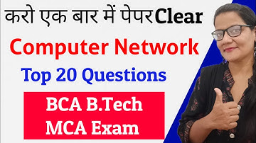 RGPV MCA Computer Network IMP Questions