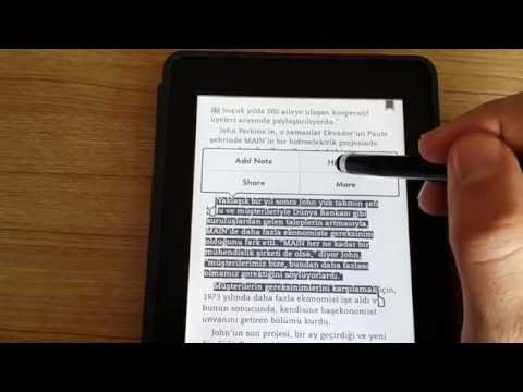 Video: Kindle'ın altını çizebilir misin?
