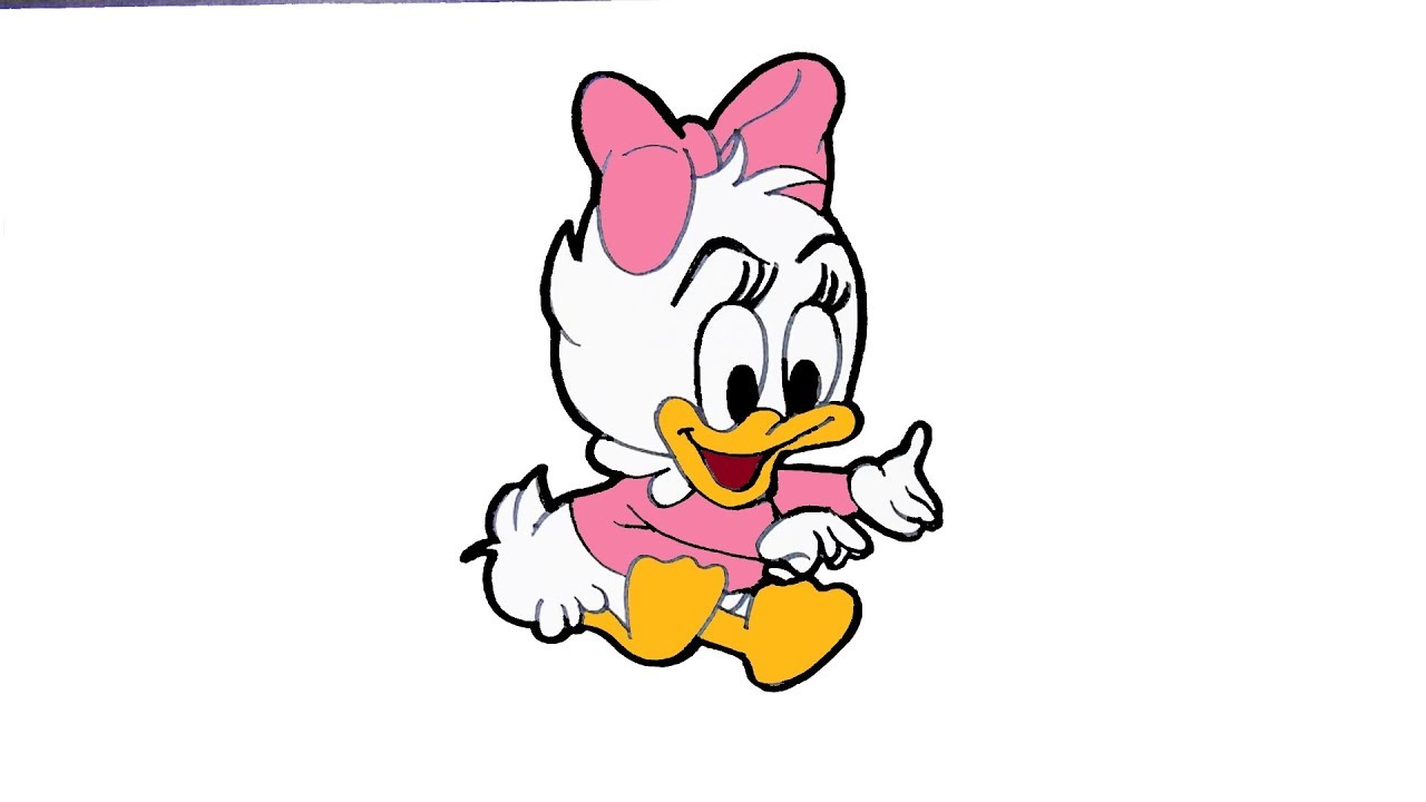 How to draw daisy the duck