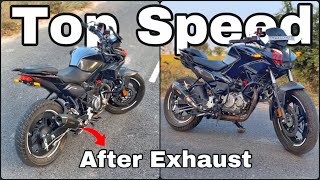 Hero Xtreme 125R Top Speed After Exhaust Modification