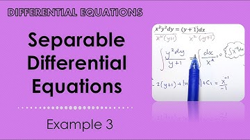 Separable Equations. Example 3.