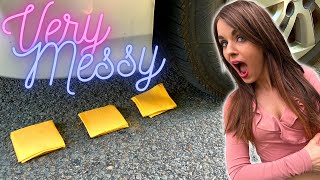 Crushing Things With The Car Cheese
