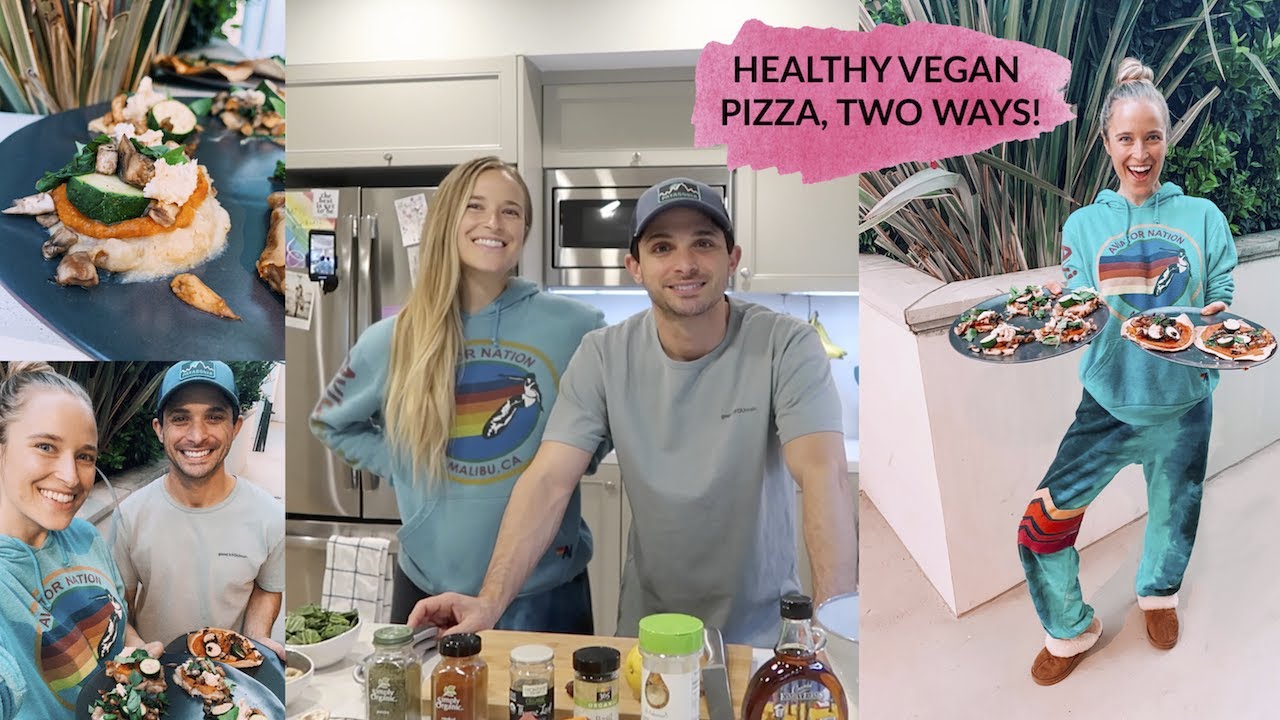 HEALTHY VEGAN POTATO CRUST PIZZA TWO WAYS! | Gluten-Free, Low-Fat, Oil-Free! - YouTube