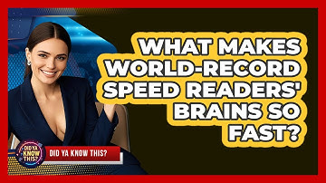 What Makes World-record Speed Readers