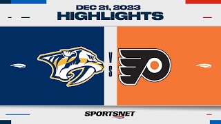 NHL Highlights | Predators vs. Flyers - December 21, 2023