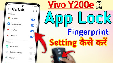vivo y200e me app lock kaise kare/vivo y200e app lock setting/how to lock apps in vivo y200e