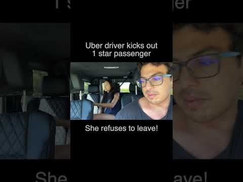 Uber Driver Kicks Out 1 Star Passenger!