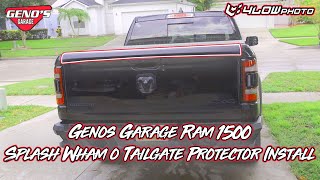 Genos Garage Ram 1500 SplashWhamo Tailgate Protector Install