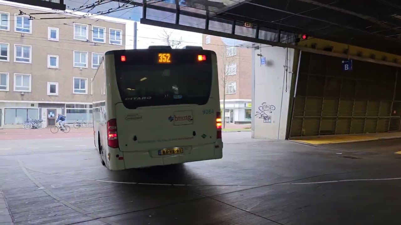 🚍📸Mercedes Benz Citaro G en de breng trolley vertrekken tegelijkertijd uit Arnhem CS!