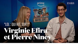 Virginie Efira et Pierre Niney : l’interview 100 % humour pour « LOL : qui rit, sort ! »