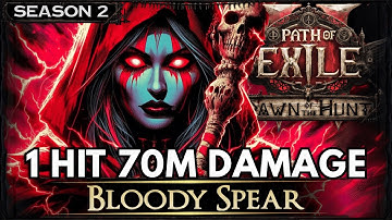 [0.2] PoE 2 One-Shot Witch Build Guide - Blood Mage Dawn of the Hunt - Bloody Spear - PoE Builds