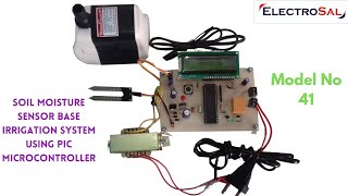 Soil moisture sensor base irrigation system using PIC microcontroller