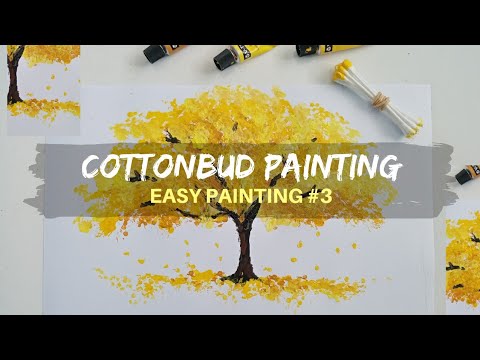 PAKE COTTON BUD?? | EASY PAINTING #3