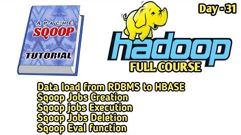 Sqoop data loading from RDBMS to HBASE | Sqoop Jobs Creation | Sqoop Eval function | Sqoop tutorial