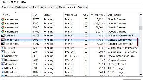 Windows Conhost.exe Process information