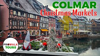 Colmar, France Christmas Market Walking Tour - 4K60fps with Captions - Prowalk Tours
