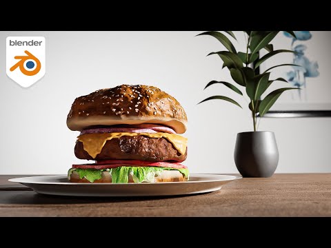 Blender Tutorial : Make a Delicious Burger in 20 Minutes