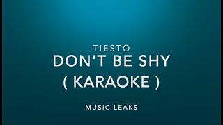 Karaoke | Don't Be Shy - Tiesto | Music Leaks