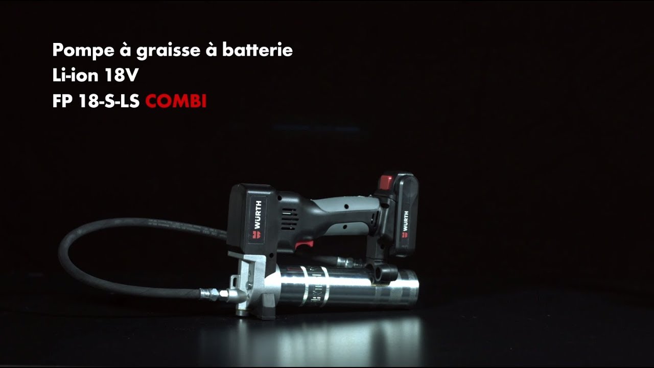 Pompe à graisse électrique 18V Li-ion (2 batteries GRT ) - cartouche à  visser et standard - LG1800
