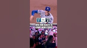 The moment New York lost the World Series #mlb #baseball #worldseries