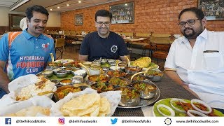 MASSIVE Andhra Food Thali & MUST Eat - MLA Potlam Biryani + KADDU ka Halwa