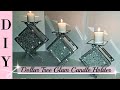 DIY Dollar Tree Glam Candle Holder - DIY Home Decor - Room Decor - Dollar Tree - Bling DIY - Elegant