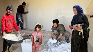 Ali's Family and the Master Builder's Collaborative Endeavor in Plastering Room Walls
