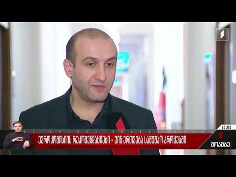 ევროკომისიის რეკომენდაციები - ვინ ერთვება სამუშაო პროცესში