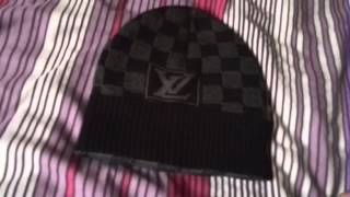 Grey LV beanie, authentic