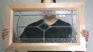 Making recycled Mahogany and stained glass door frames